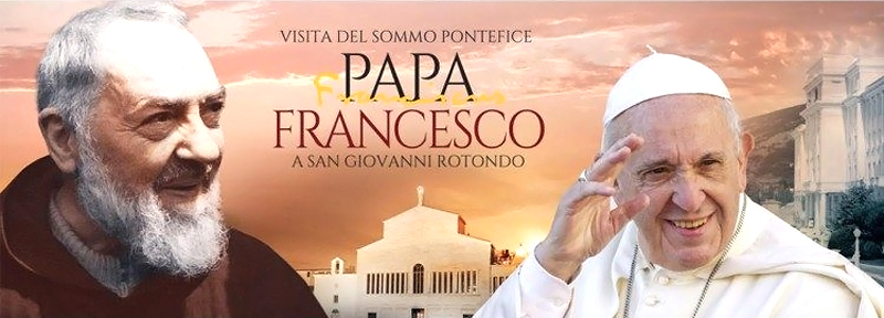 Papa a San Giovanni Rotondo a padre Pio